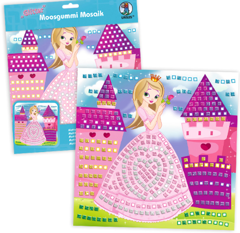 Mossgummi Mosaik Glitter - Prinzessin